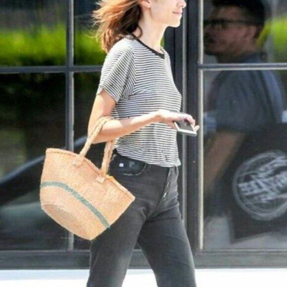 Frank & Eileen Perfect Theo Perfect Tee Striped Size: M Gray/White - Picture 2 of 14